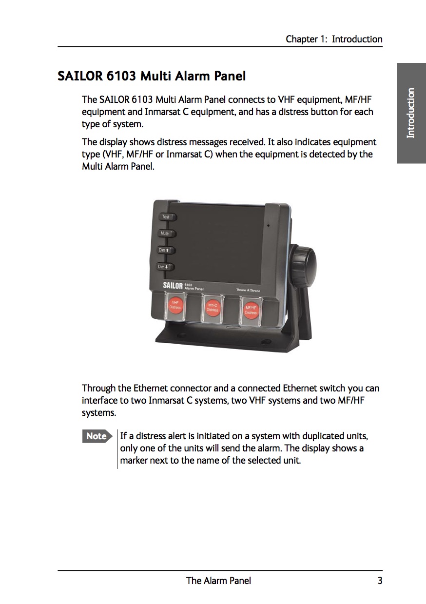 DISTRESS ALARM PANEL SHELECTRO